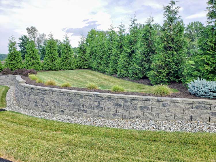 Retaining wall construction services